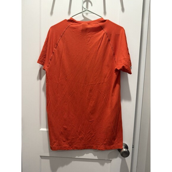 Gymshark T-Shirt Men's Large Orange Crew Neck Graphic Tee Shirt Athletic - Picture 3 of 3